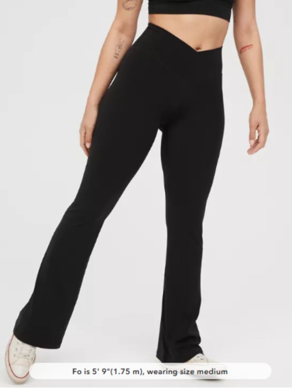 OFFLINE By Aerie Real Me High Waisted Crossover Flare Legging Size M